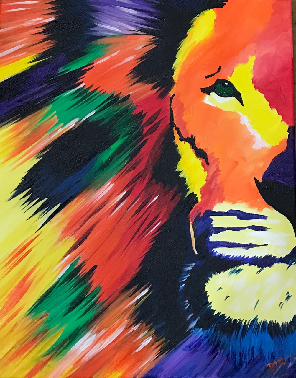 LION LIFE - The Painters Lounge - Best Paint and Wine, Paint and Sip in Phoenix, Arizona