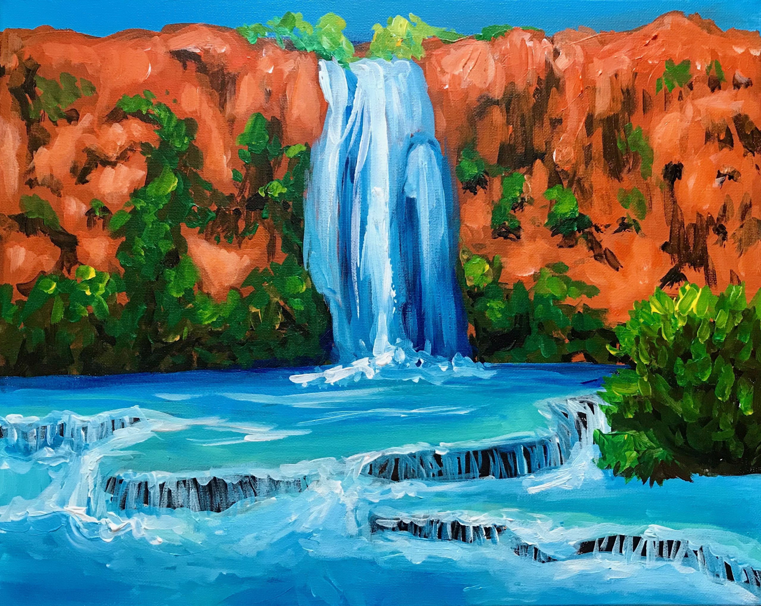 Havasu Falls - The Painters Lounge - Best Paint & Wine in Phoenix